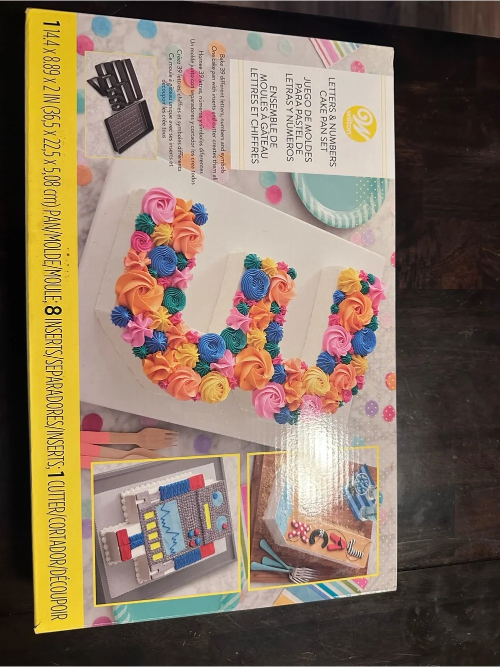 Wilton Multicolor Letter & Number Cake Pan Set